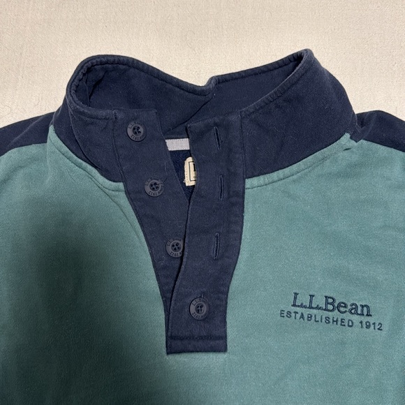 L.L.Bean Quarter button up (mens L) - Picture 4 of 7